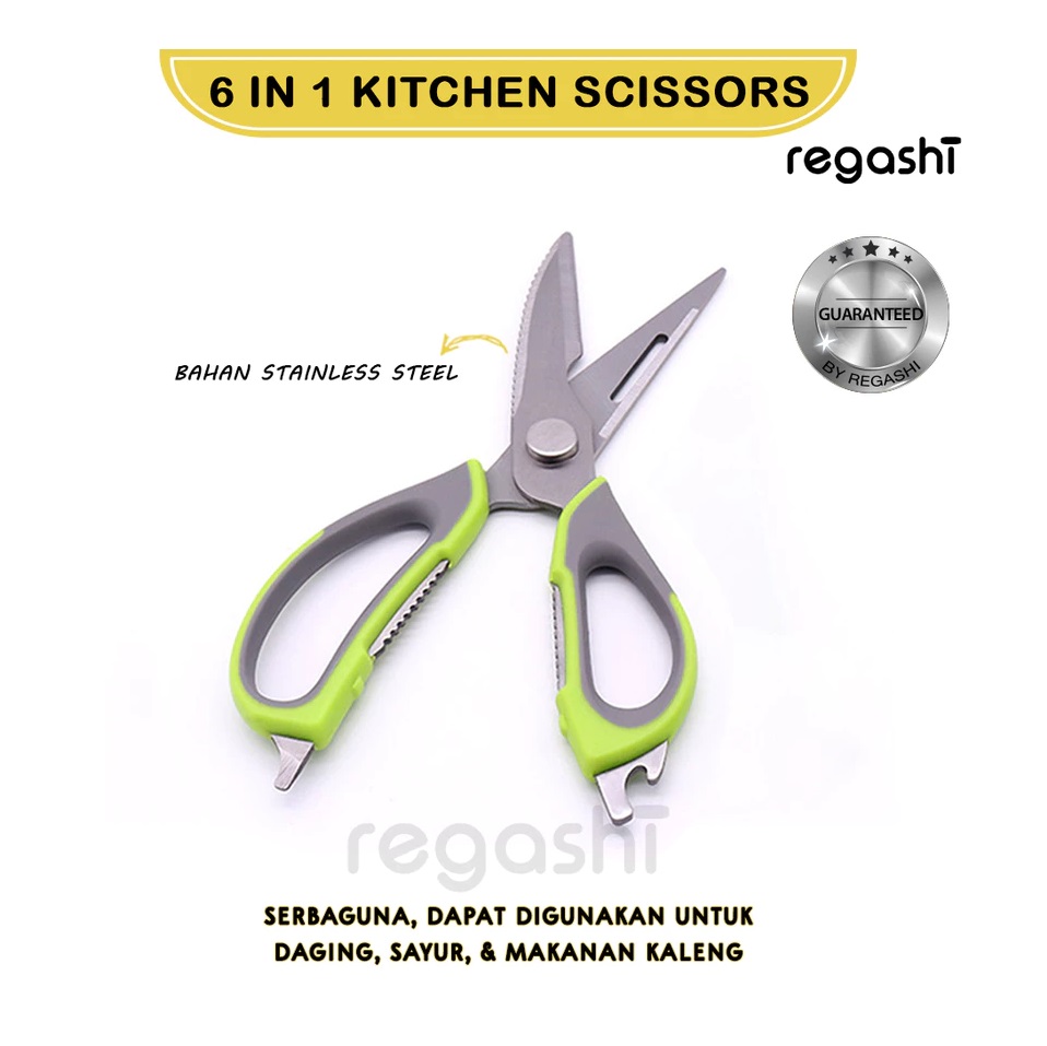 Regashi 6 in 1 Multi Purpose Kitchen Sciccors  2