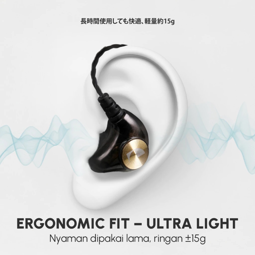 Nakamichi Dynamic Driver Wired Earphones with Mic 3