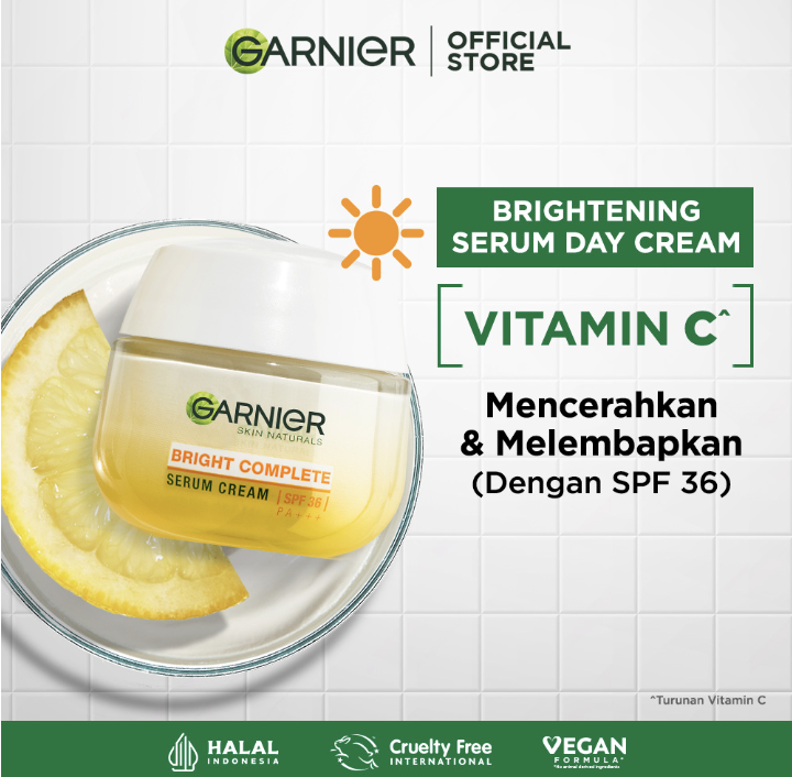 Garnier Bright Complete Serum Cream SPF 36