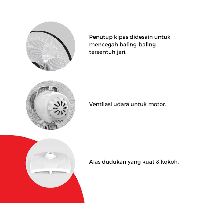 Stand Fan Kipas Angin 3