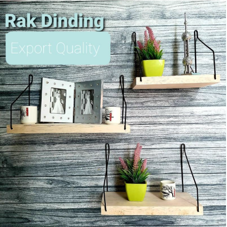 Rak Dinding Kayu Besi 5