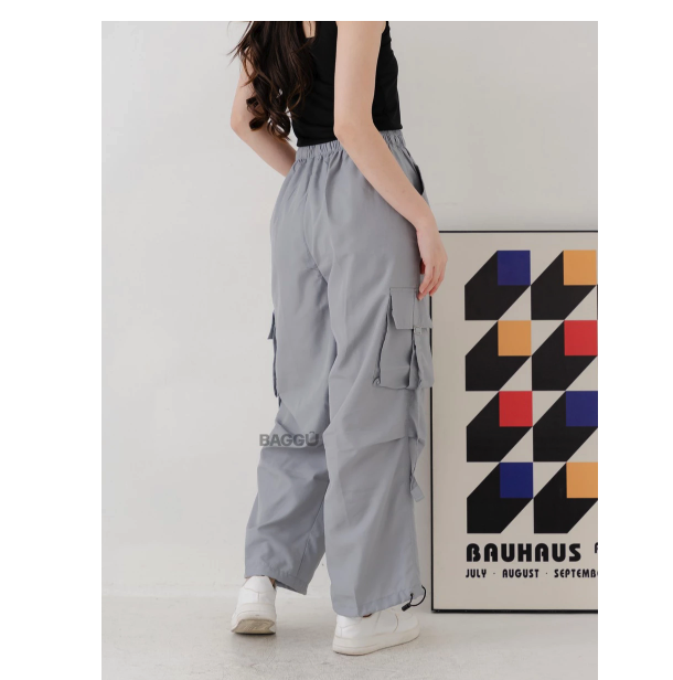 BAGGU Cargo Pants Jennie Grey 4