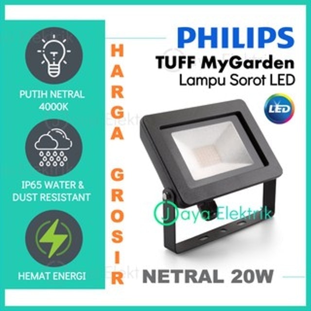 Philips  Lampu Sorot Flood Light Tuff LED