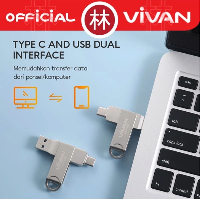 Wook Global Technology VIVAN Elite Dual Drive USB Type-C VOC232