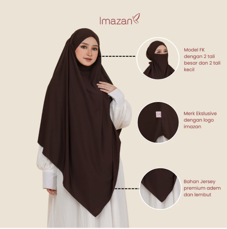 IMAZAN French Khimar Instan 4 in 1 Saida Series 3