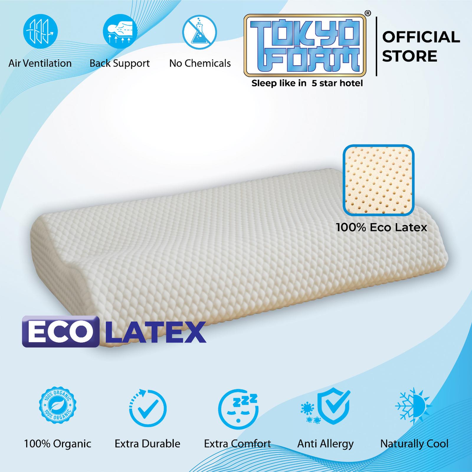  Tokyo Foam Bantal Eco Latex Contour Rebounded