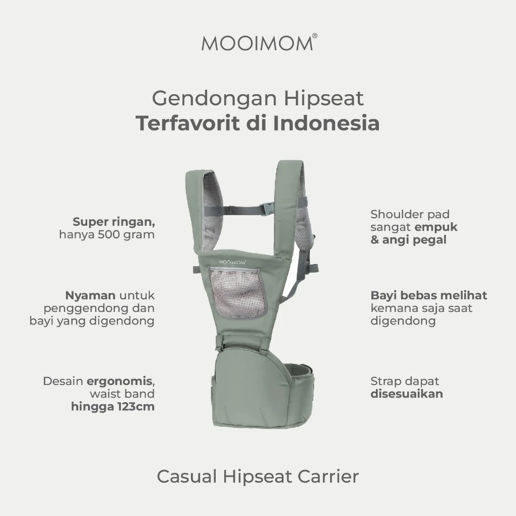 Mooimom Mooimom Casual Hipseat Carrier 