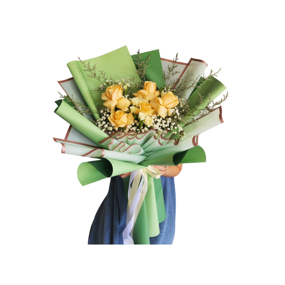 Her.Florist Fresh Flower Rose Bouquet 5 Pcs