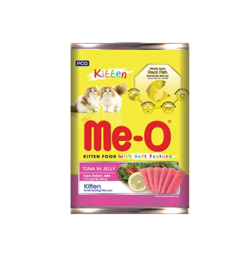 Me-O Canned Cat Food Kitten Tuna in Jelly 1