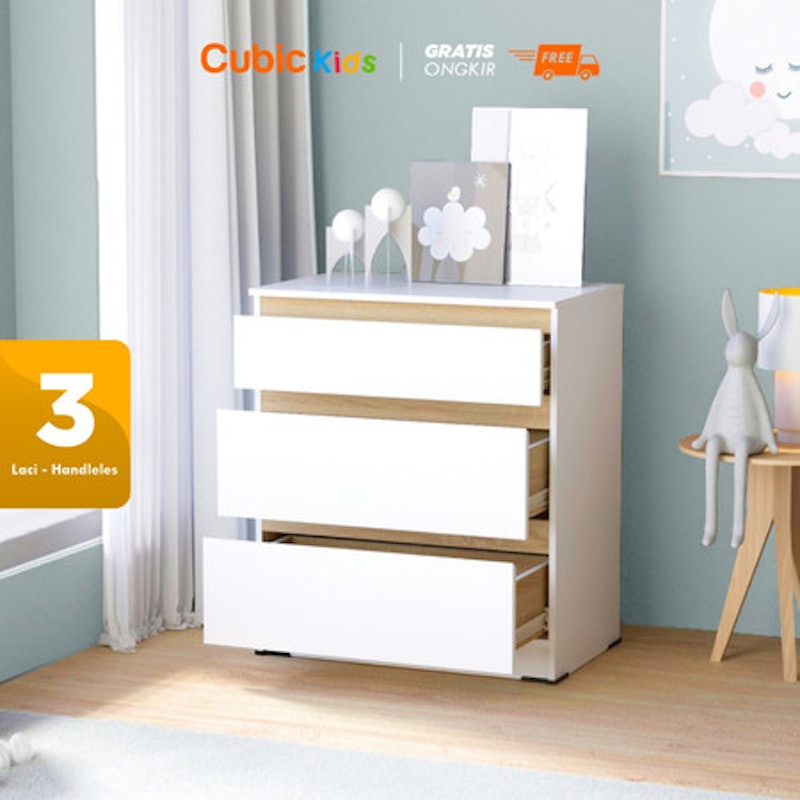 Cubic Kids Chest Drawer Anak 3 Susun 2