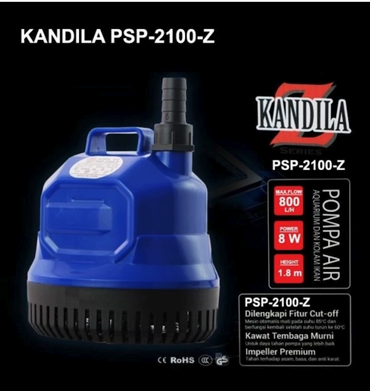 Kandila Pompa Air Aquarium dan Kolam Ikan 2