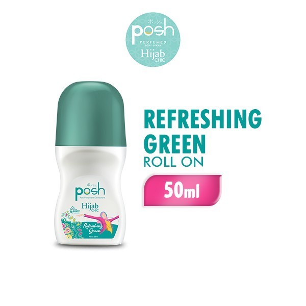 Posh Hijab Chic Roll On Deodoran Refreshing Green