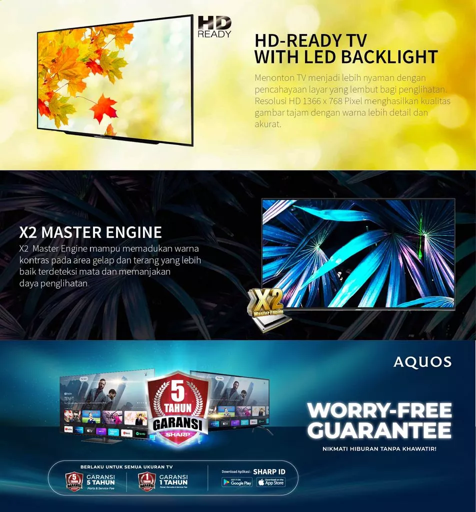 SHARP Electronics SHARP 24 Inch AQUOS LED TV  2T-C24GD1400i