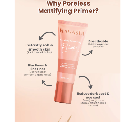 Eka Jaya Internasional Hanasui Poreless Mattifying Primer