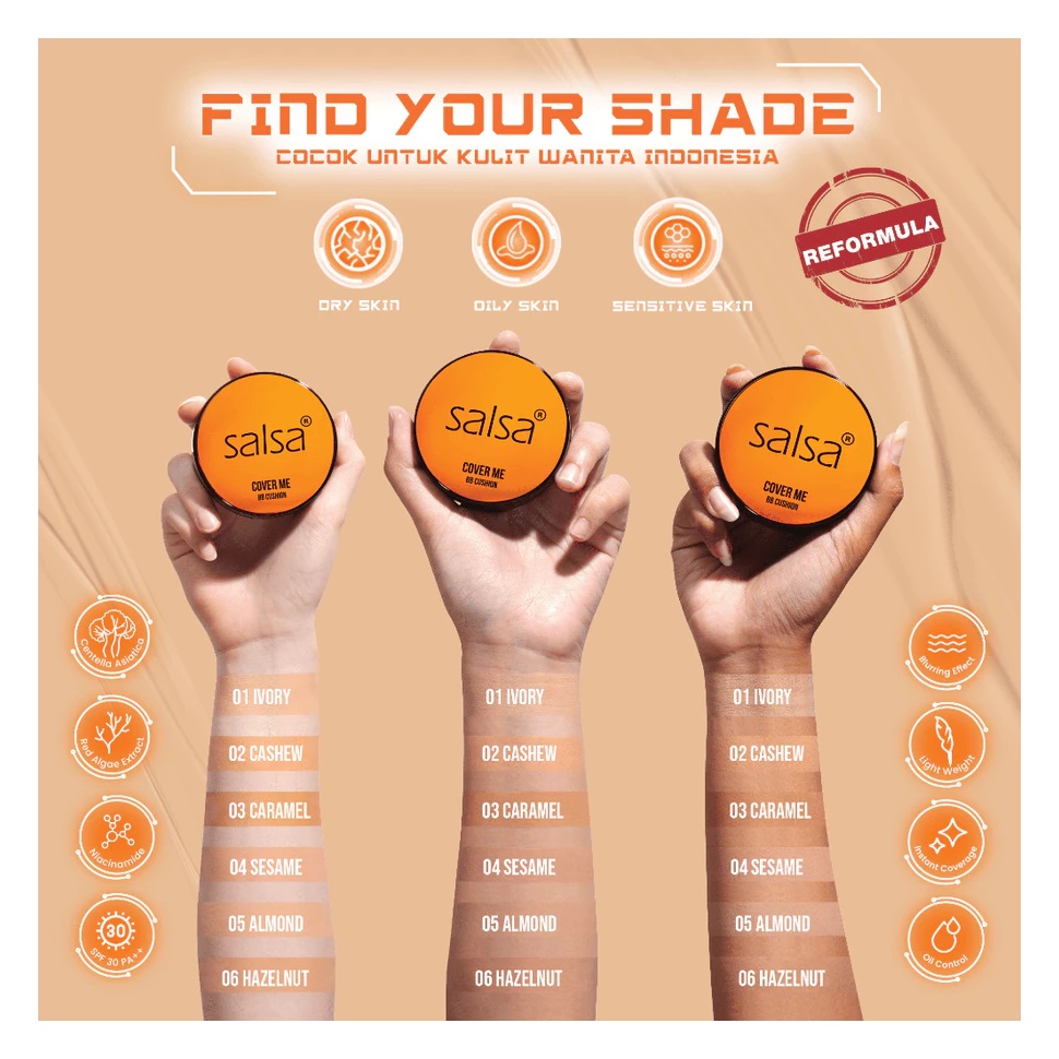 Alfa Viktori Familia Salsa Cover Me BB Cushion 02 Cashew