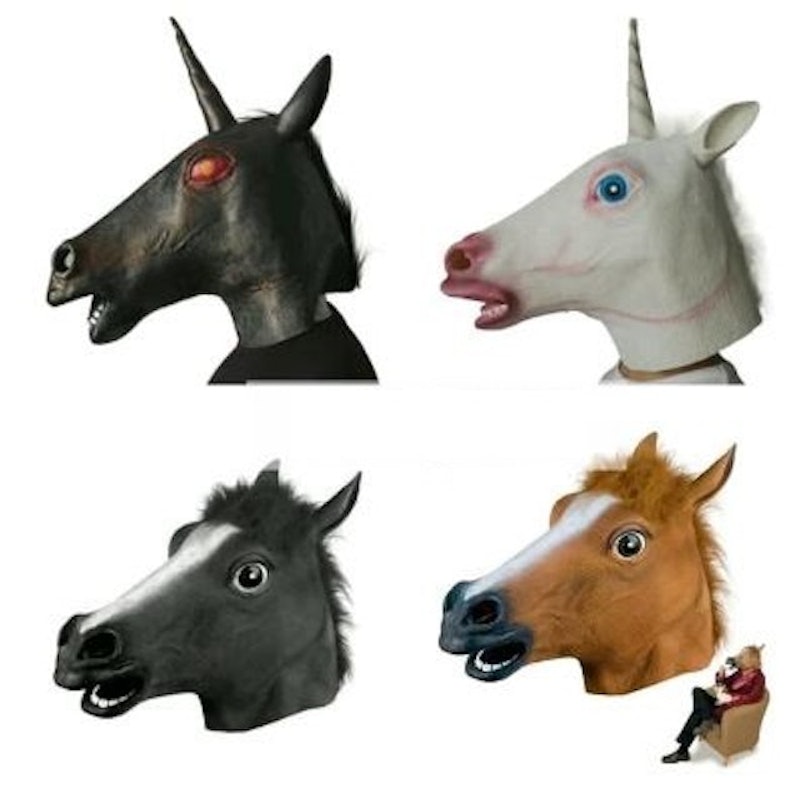 Latex Mask Horse and Unicorn 1