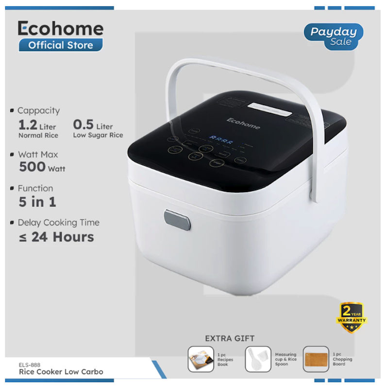 ECOHOME Low Carbo Rice Cooker ELS-888