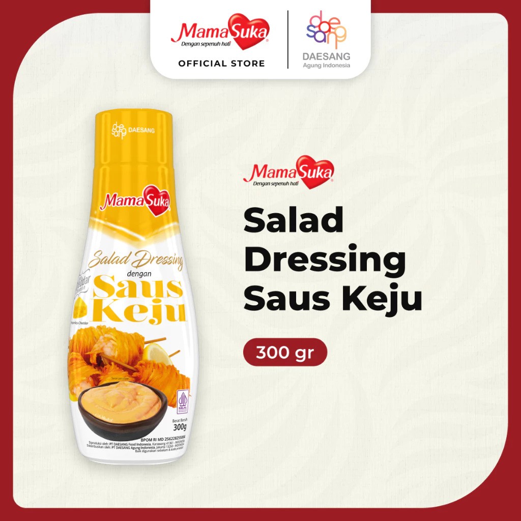 Daesang Agung Indonesia MamaSuka Salad Dressing Saus Keju