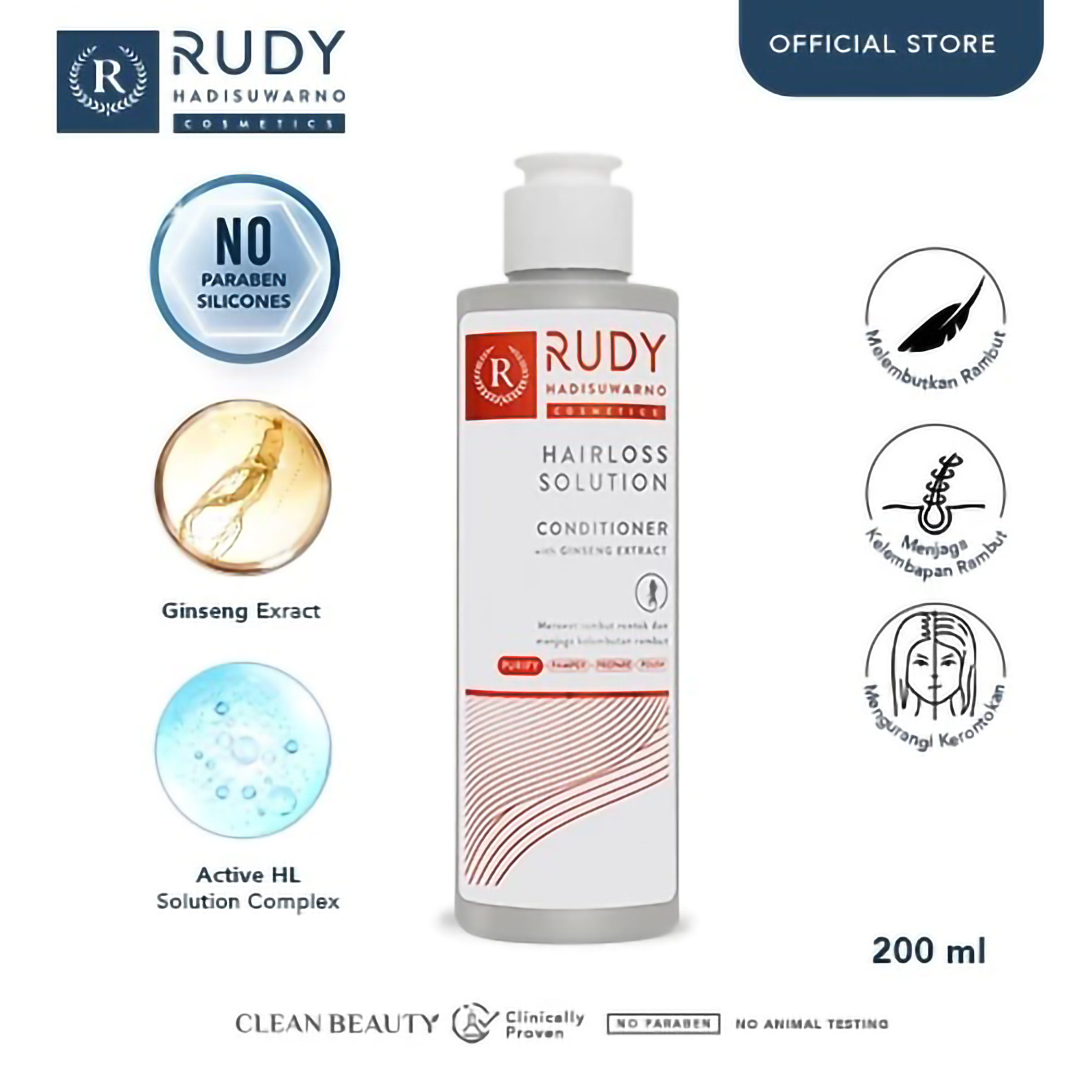 Rudy Hadisuwarno Cosmetics Hairloss Solution Conditioner