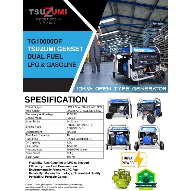 Tsuzumi Genset Dual Fuel 3