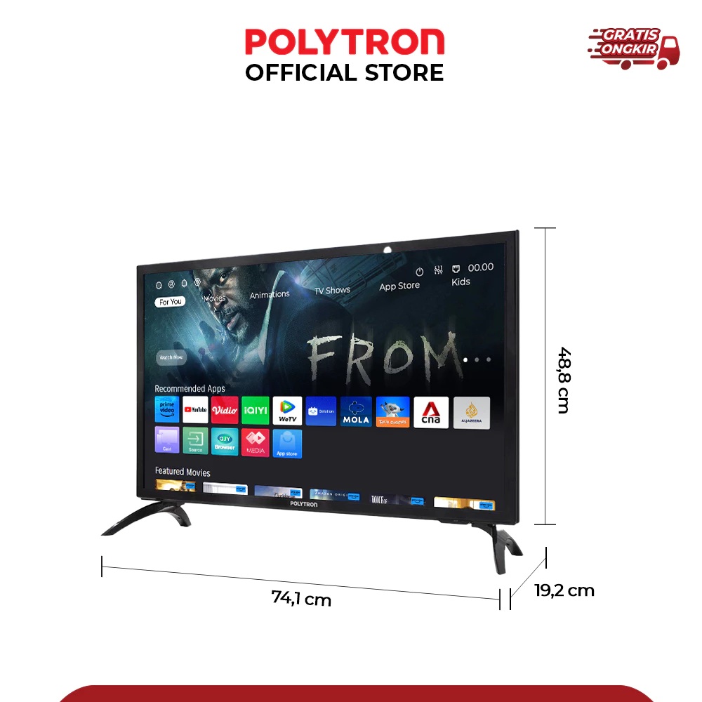 Hartono Istana Teknologi Polytron Smart Lite Digital TV 32"  PLD 32CV1869