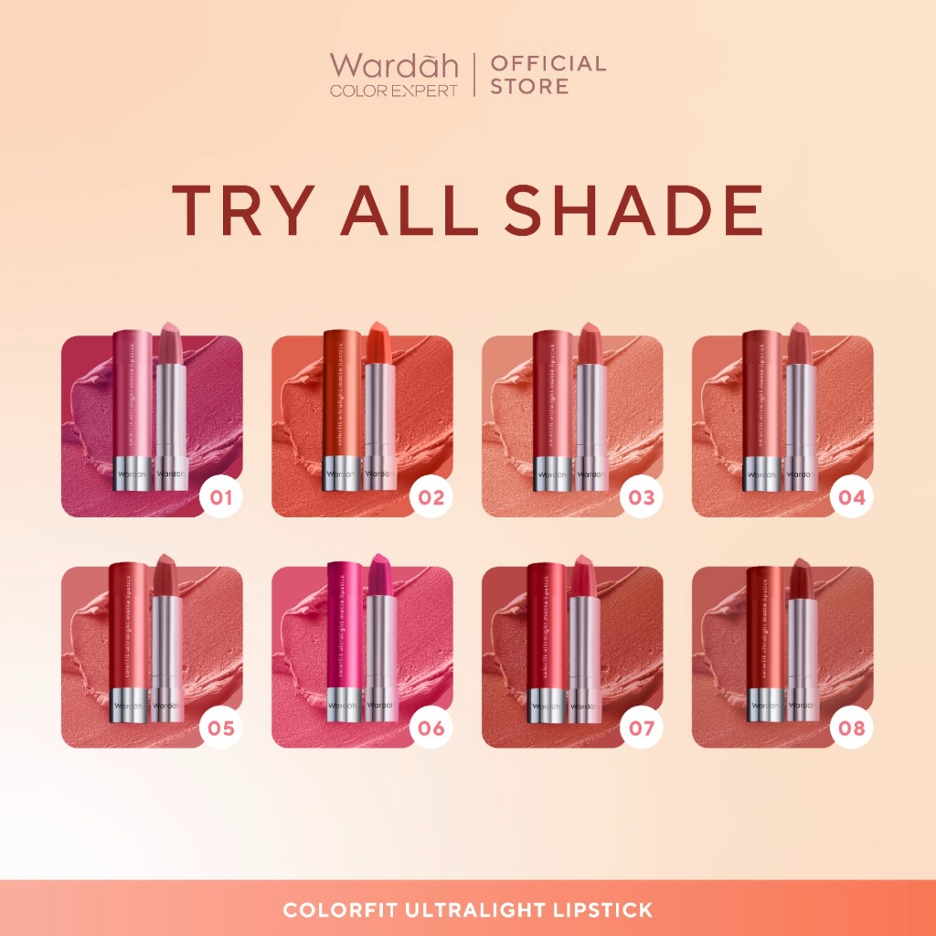 Wardah Colorfit Ultralight Matte Lipstick 03 Caramel Nude