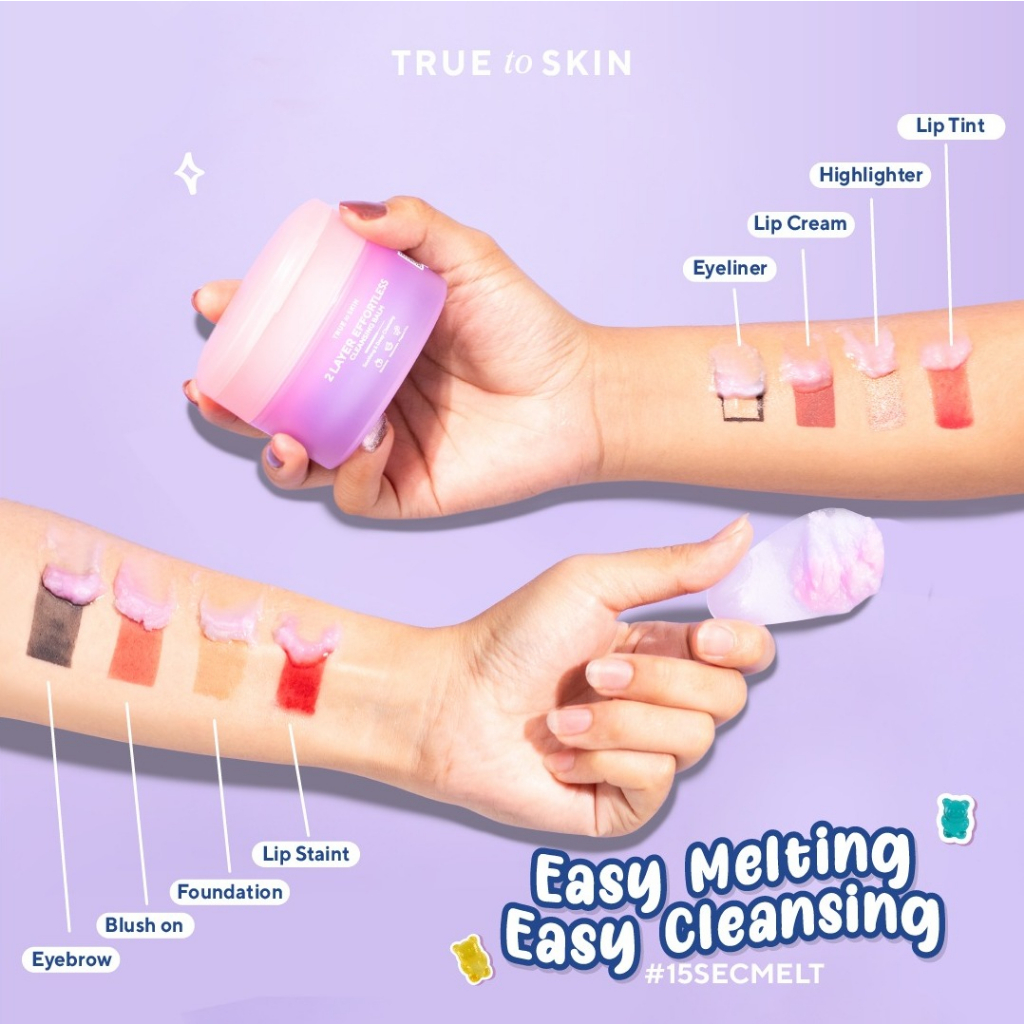 Triniti Tunggal Abadi TRUE to SKIN x YUPI 2 Layer Effortless Cleansing Balm