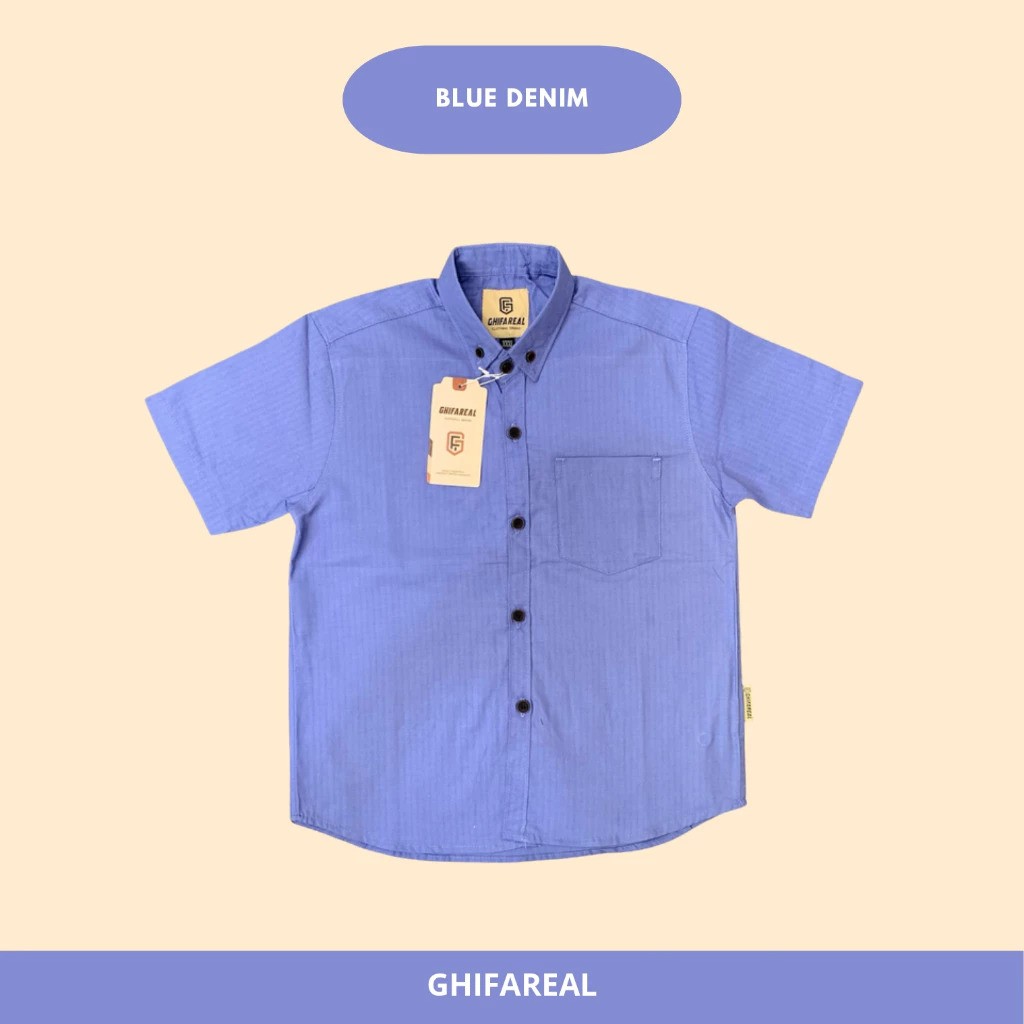  GHIFAREAL Kemeja Anak Lengan Pendek
