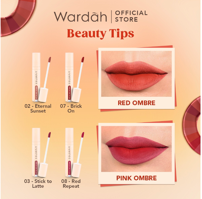 Paragon Technology and Innovation Wardah Colorfit Last All Day Lip Paint - 07 Brick On
