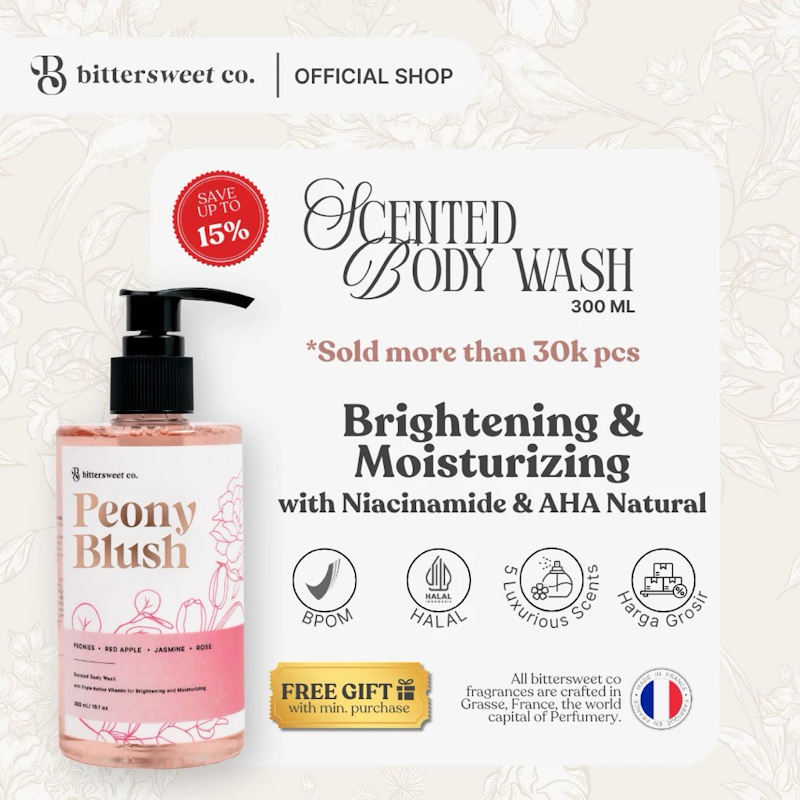 Bittersweet Co. Peony Blush Scented Body Wash 2