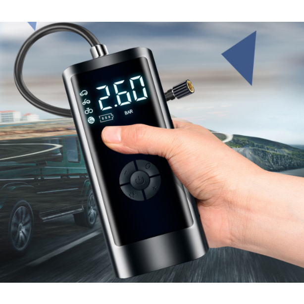  EAFC Pompa Angin Elektrik LCD Display Inflator Portable 4000 mAh PR-F1901