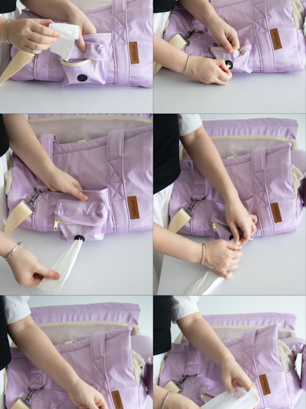 Dog Bag with Comfy Cushion & Poop Bag Pocket 4
