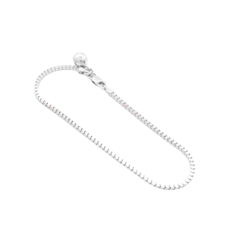 Paris Silver Gelang Perak Asli 925 Wanita Model Milano