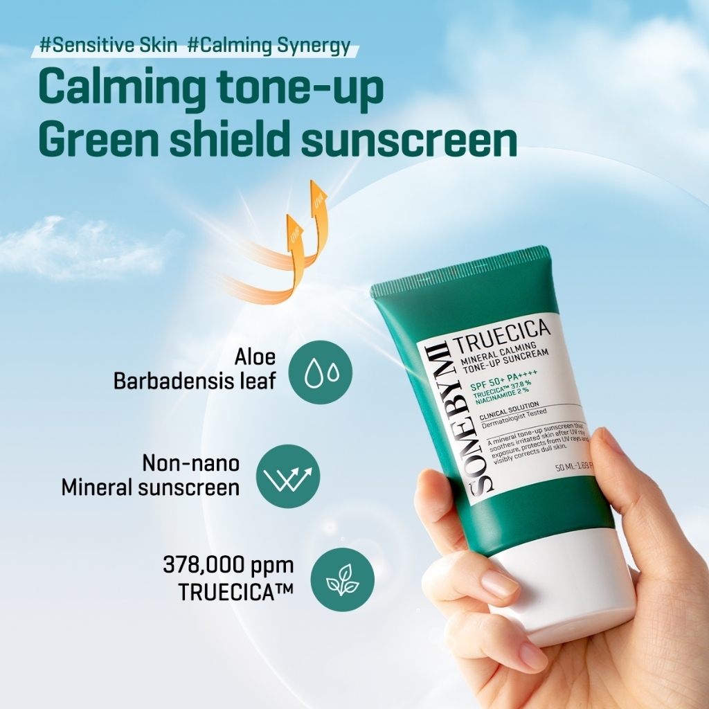 Perennbell SOME BY MI Truecica Mineral Calming Tone-up Suncream SPF 50+ PA++++ 