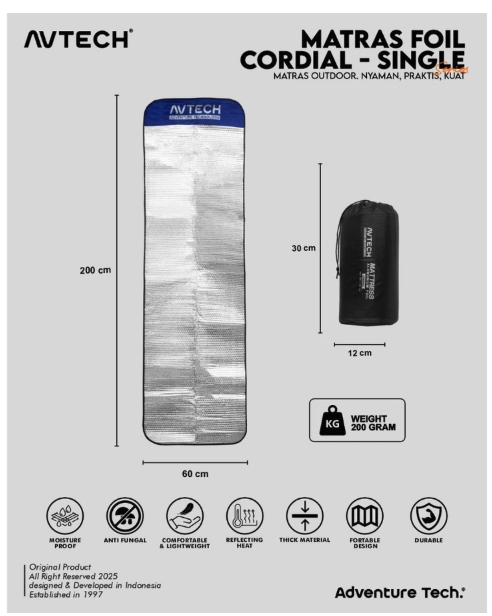 Avtech Adventure Technology Avtech Matras Foil Cordial Single