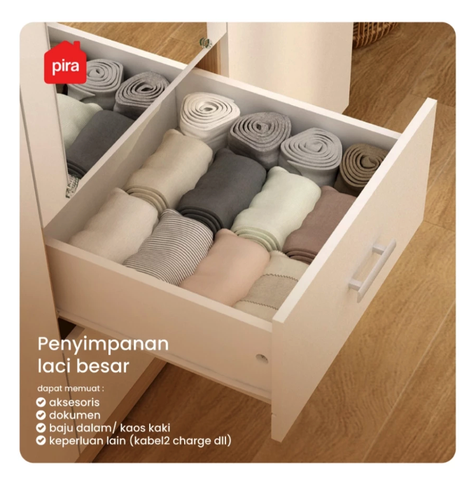 Pira Home Pira ASTA 3PL Lemari Pakaian 3 Pintu