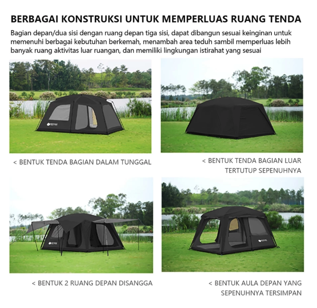  Keephike Tenda Atap Ruang Besar 6-8 Orang