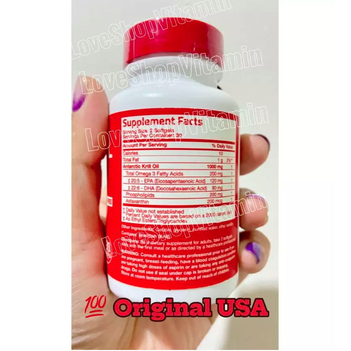 Bronson Natural Products Bronson Antarctic Krill Oil 1000 mg 120 Softgels