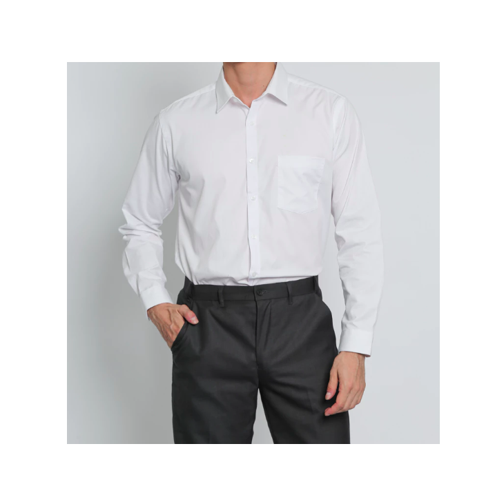 Binabusana Internusa Valino Kemeja Slim Fit Lengan Panjang Putih Pria V-XXXE03-A5