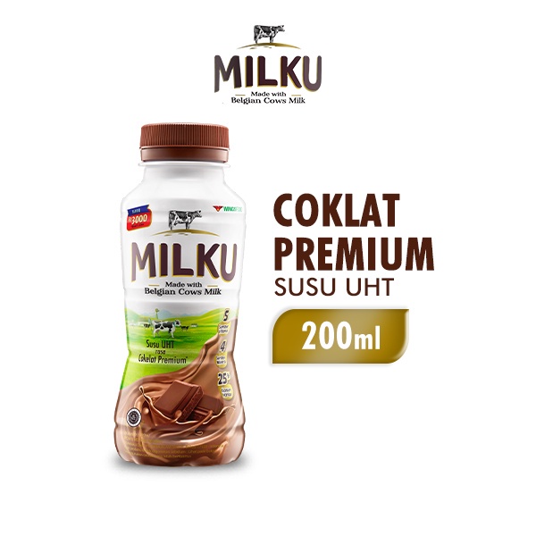 Wings Milku Susu UHT Rasa Cokelat Premium