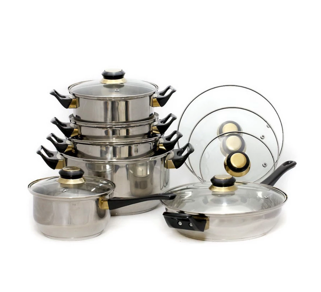 Vicenza Cookware Set Stainless Steel ｜ V612