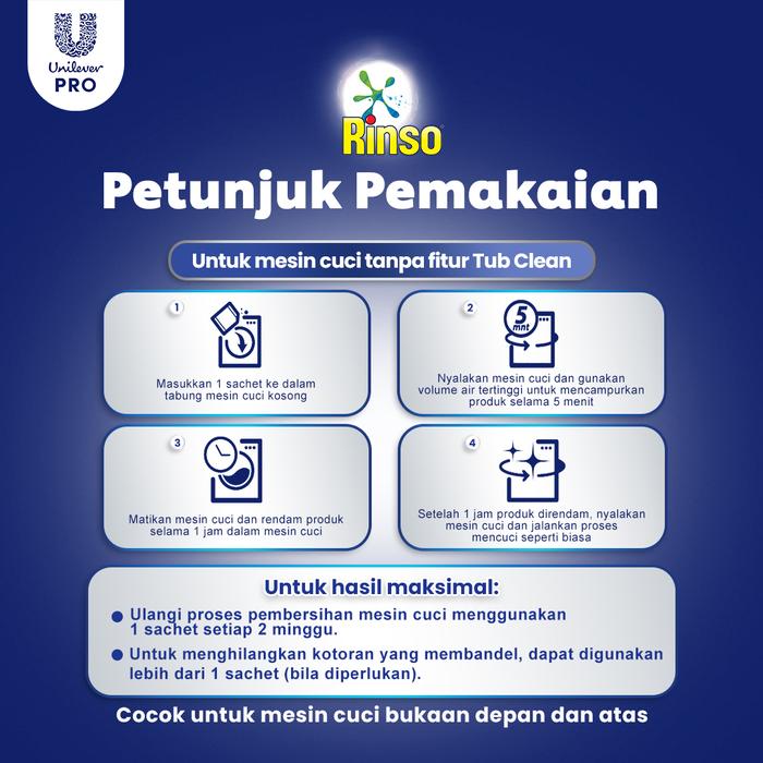 Unilever Indonesia Rinso Washing Machine Cleaner 