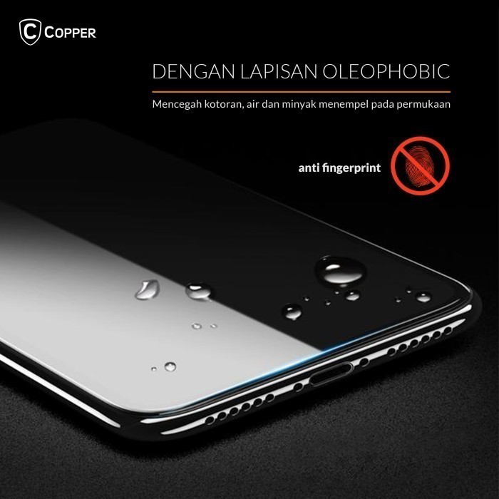 COPPER Tempered Glass Full Glue Anti-Glare for iPhone 2