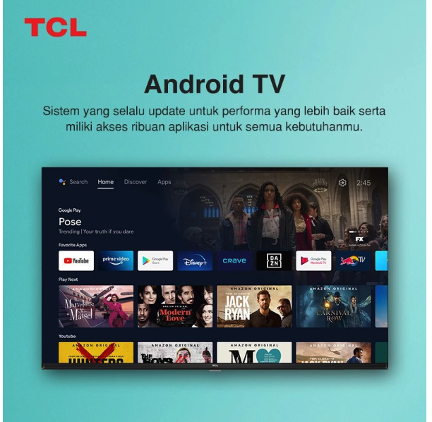 TCL Smart Android TV 43 Inch  A9