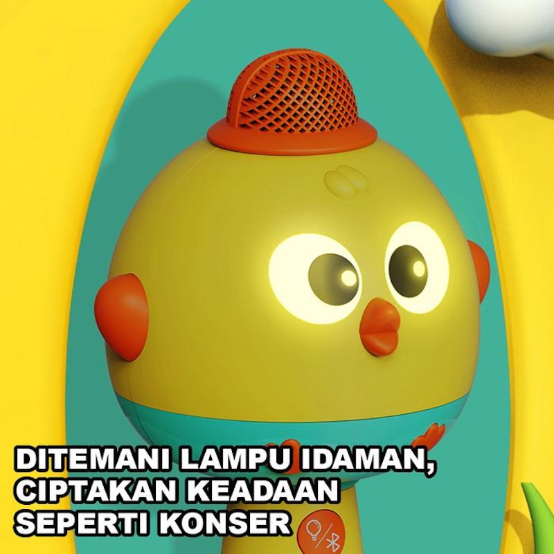 Habibi Mainan Mikrofon Anak Bluetooth Wireless 4