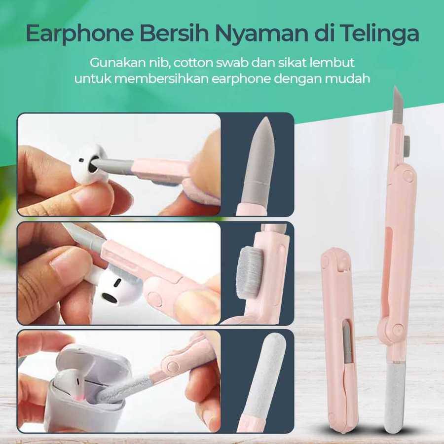TaffHOME Sikat Pembersih Keboard 7 in 1 with Key Puller 3