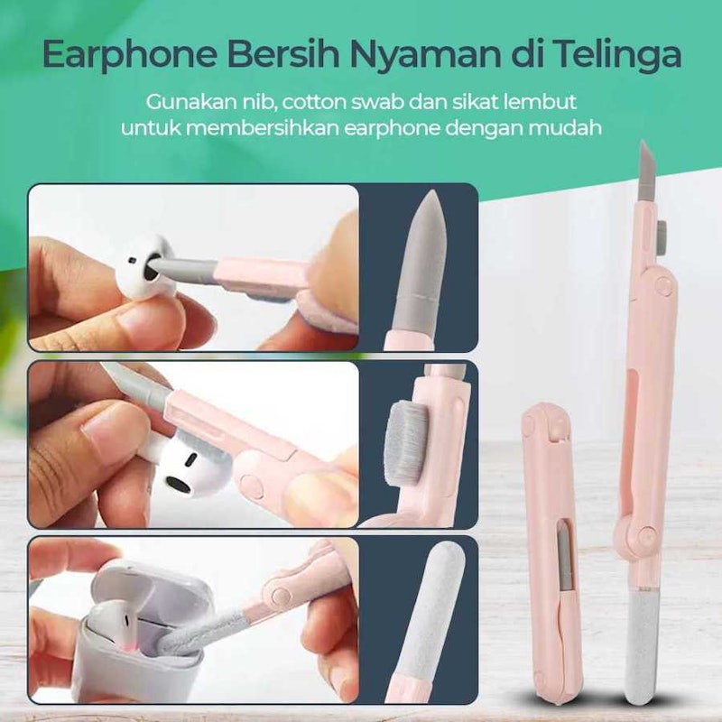 TaffHOME Sikat Pembersih Keboard 7 in 1 with Key Puller 3