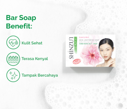 Bina Karya Prima Shinzui Skin Lightening Body Soap Sakura
