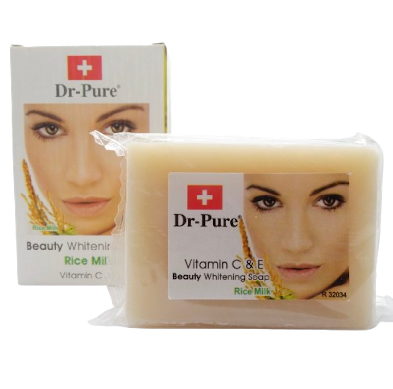 Dr-Pure Beauty Brightening Soap (Rice Milk) 1