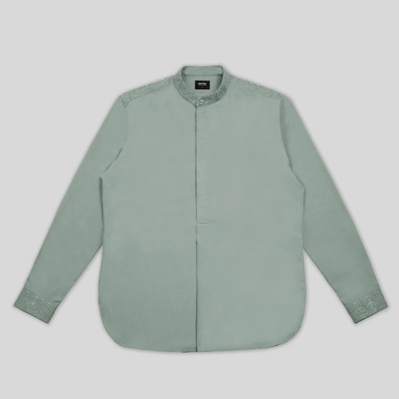 CUTOFF Ashraf Collarless Shirt 5